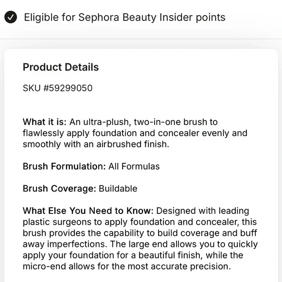 IT Cosmetics Dual-Ended Makeup Brush - Silver and White - Picture 11 of 11